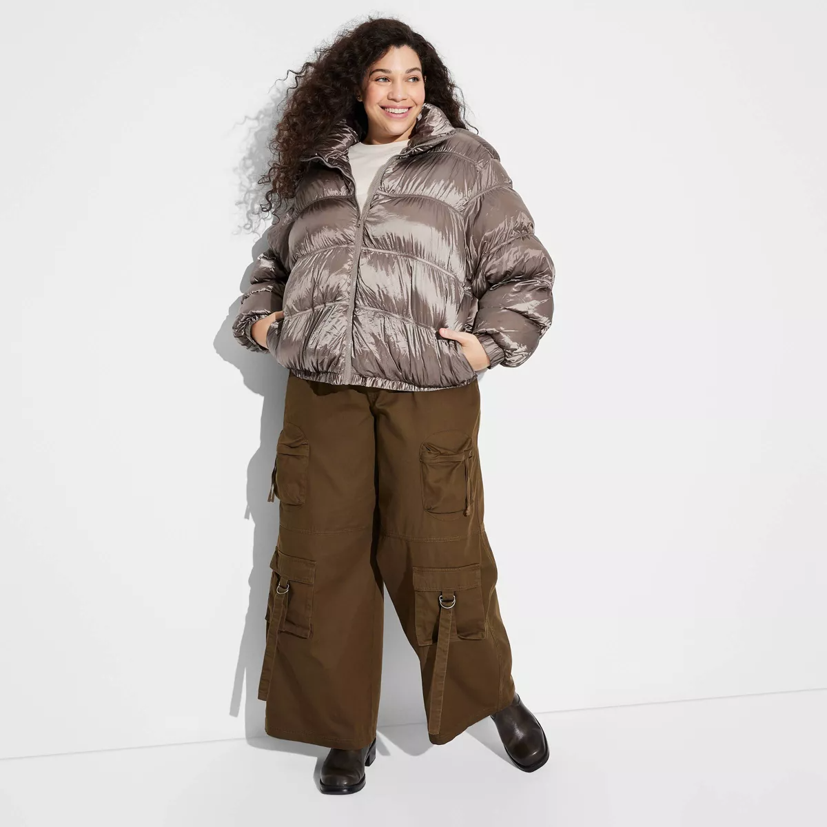 Womens Puffer Jacket Wild Fable™