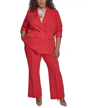 Plus-Size-Sleeveless-Blouse-Flared-Leg-Pants-Double-Breasted-Jacket--300x366 الدليل النهائي لحجم زائد الحجم لفصل الربيع: صلصة السلطة أصبحت سهلة