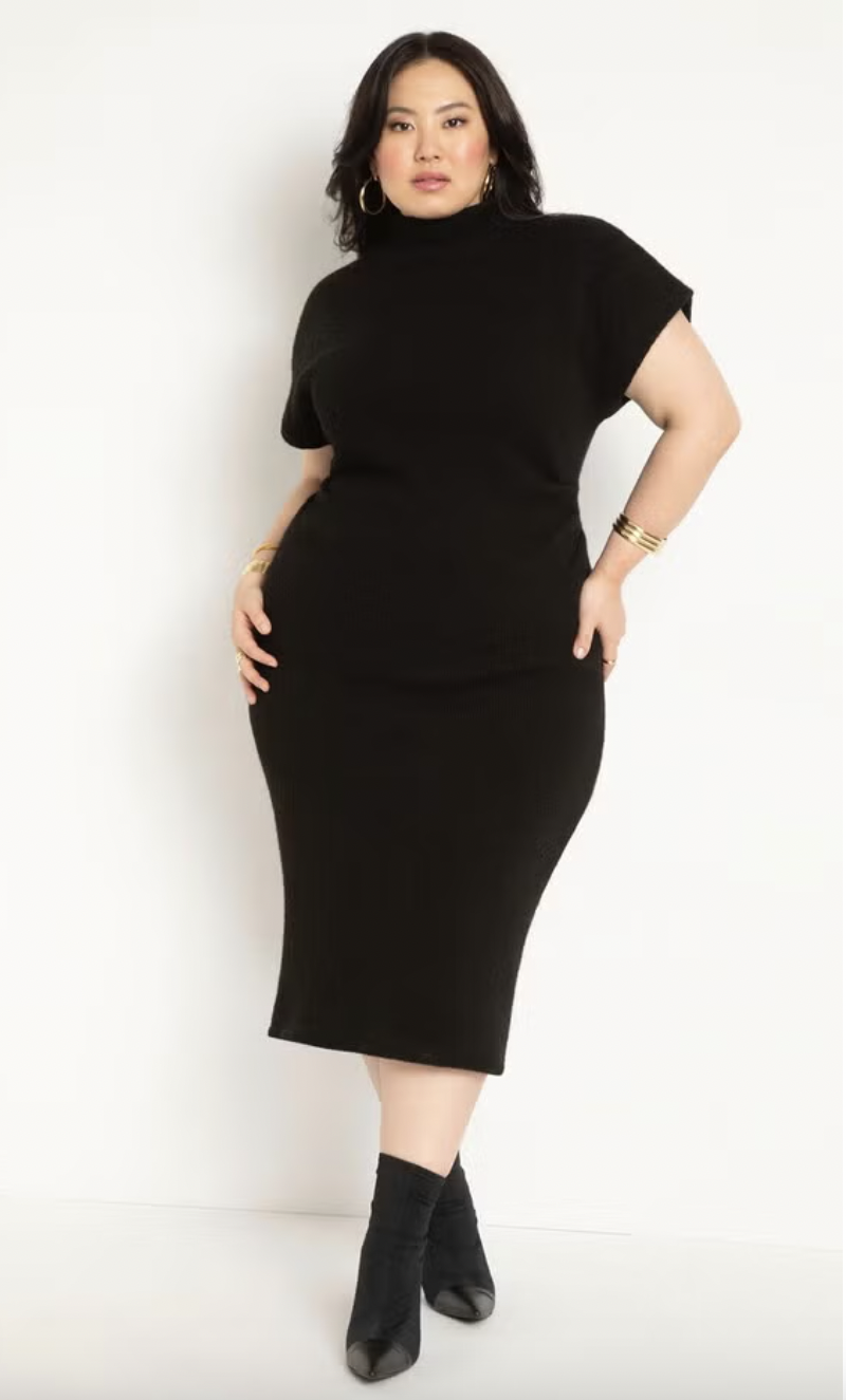 Short Sleeve Sweater Dress from Eloquii up to size 30/32