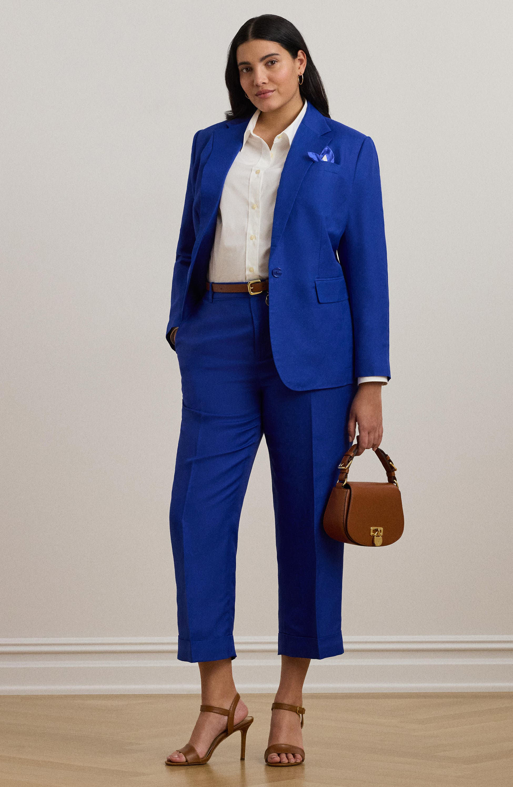 Solid-Linen-Blend-Blazer- الدليل النهائي لحجم زائد الحجم لفصل الربيع: صلصة السلطة أصبحت سهلة