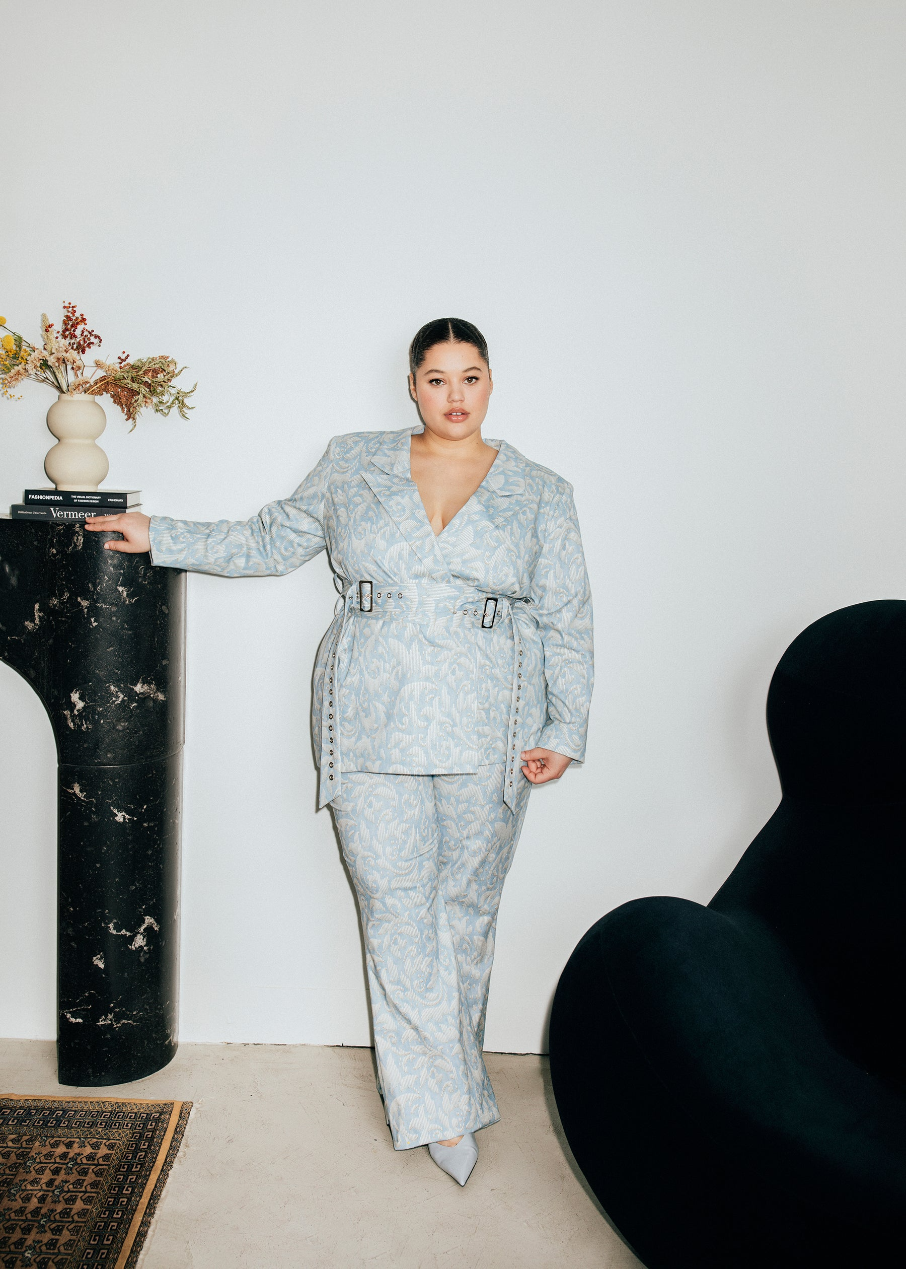 Twill-Double-Belted-Boyfriend-Blazer- الدليل النهائي لحجم زائد الحجم لفصل الربيع: صلصة السلطة أصبحت سهلة