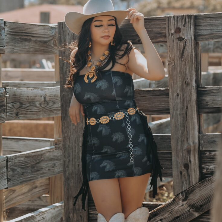 Image for Janies Side Fringe Dress | Rowdy Bell Co.
