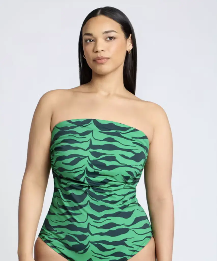 Green Zebra Stripe Suit