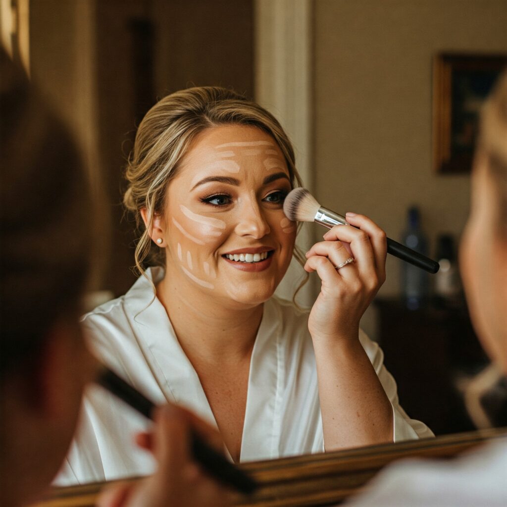 contouring for plus size brides
