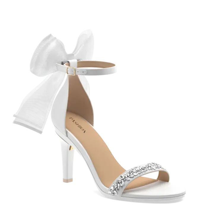 Image for The Pashionista - White Crystal Bow + Stiletto Heel Kit 4 White