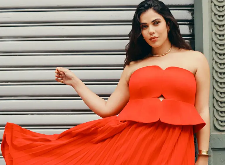 plus size wedding guest dresses at Eloquii