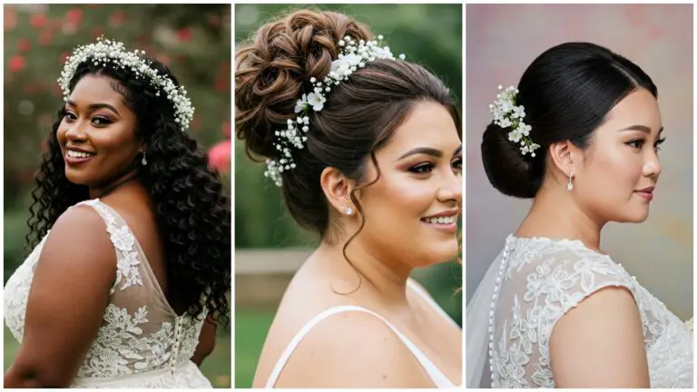 Your Crown Awaits: Stunning Wedding Hairstyles for Plus Size Brides with Curls & Curves to Die For!