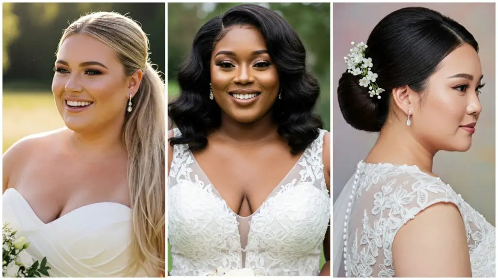 straight hair bridal