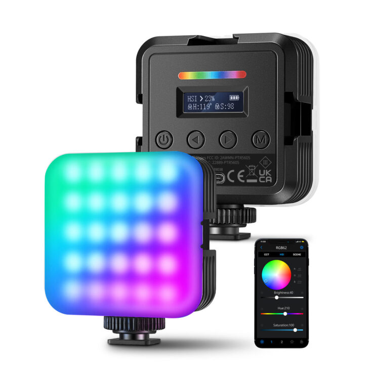 Image for NEEWER RGB62 Magnetic RGB LED Light | Small Video Light