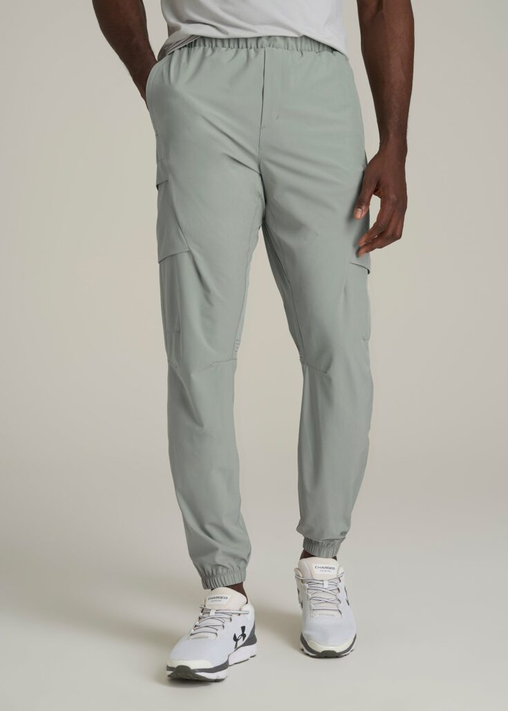 American Tall Men Featherweight Cargo Training Jogger Seagrass Front.jpgv1741023344