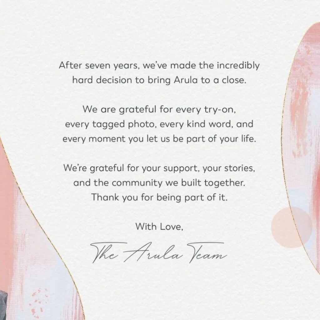 arula closing