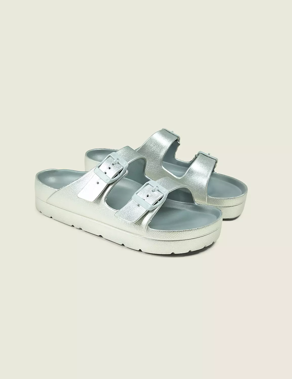 wide width sandals- Everyday Double-Band Slide