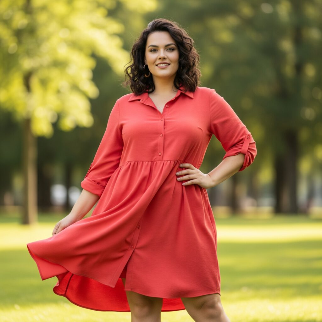 plus size shirt dresses