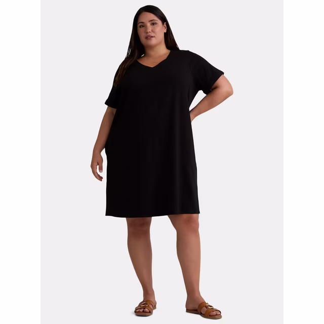 Terra Sky Women s Plus Size V Neck T Shirt Dress Sizes 0X 5X e66f02e2 b413 4a0a b0c7 d9a53ea5b80d.eb74c3dc8a99d3b9d8621ab546d78bc6