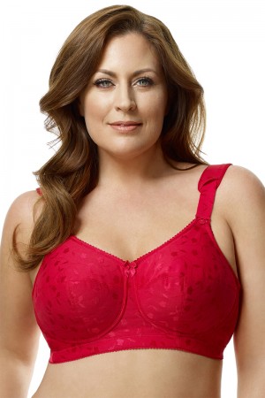 elila jacquard softcup bra 1305 red 13
