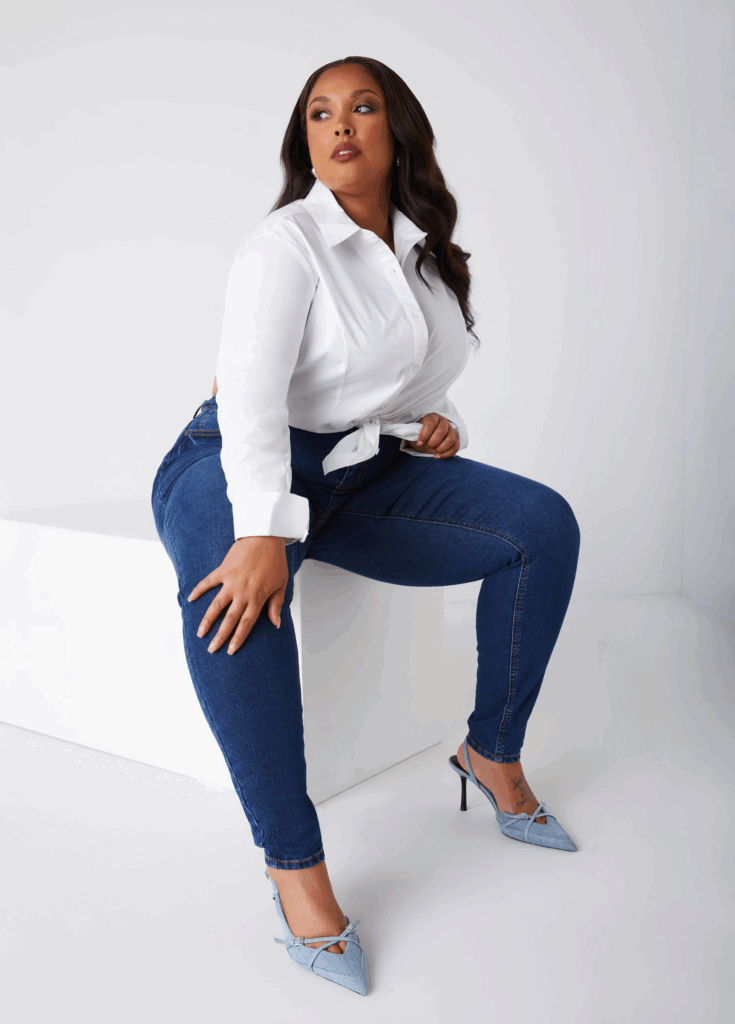 Tall and Plus Size - Fearless High Rise Skinny Jeans