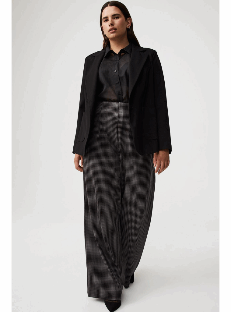 Tall and Plus Size-Pull-On Wide-Leg Lightweight Ponte Pant