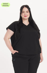 dolan cypress easy fit 2 pocket core scrub top scrub tops black xxlarge regular 31184571269219.jpgv1712092772width200