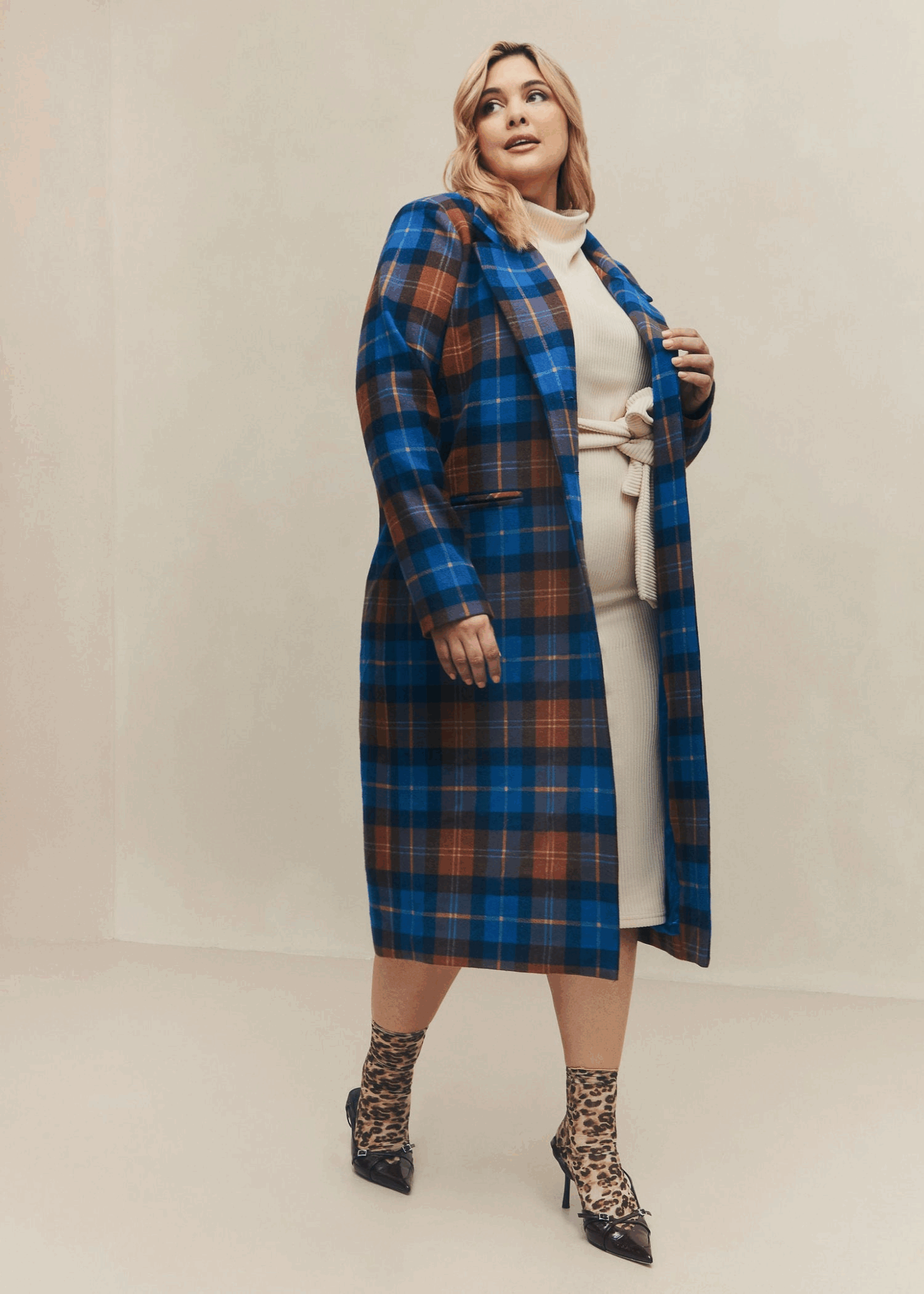 Plaid Overcoat at HilaryMacMillan.com