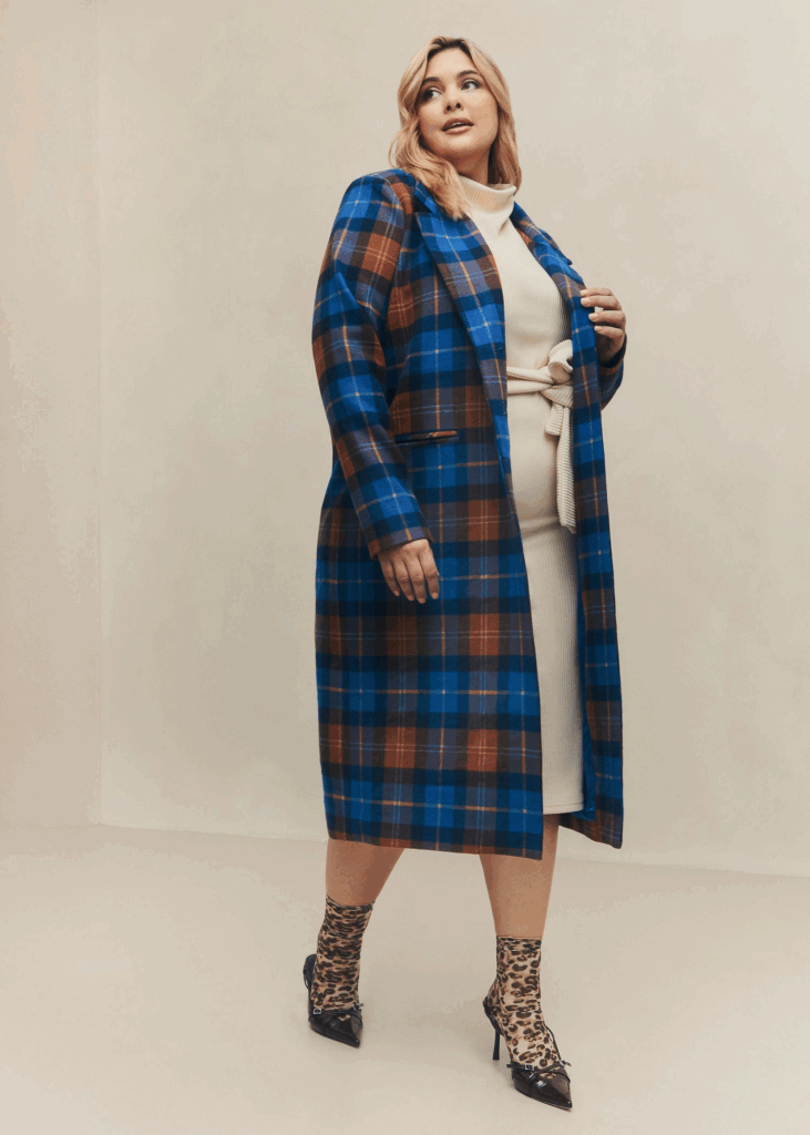 Plaid Overcoat at HilaryMacMillan.com