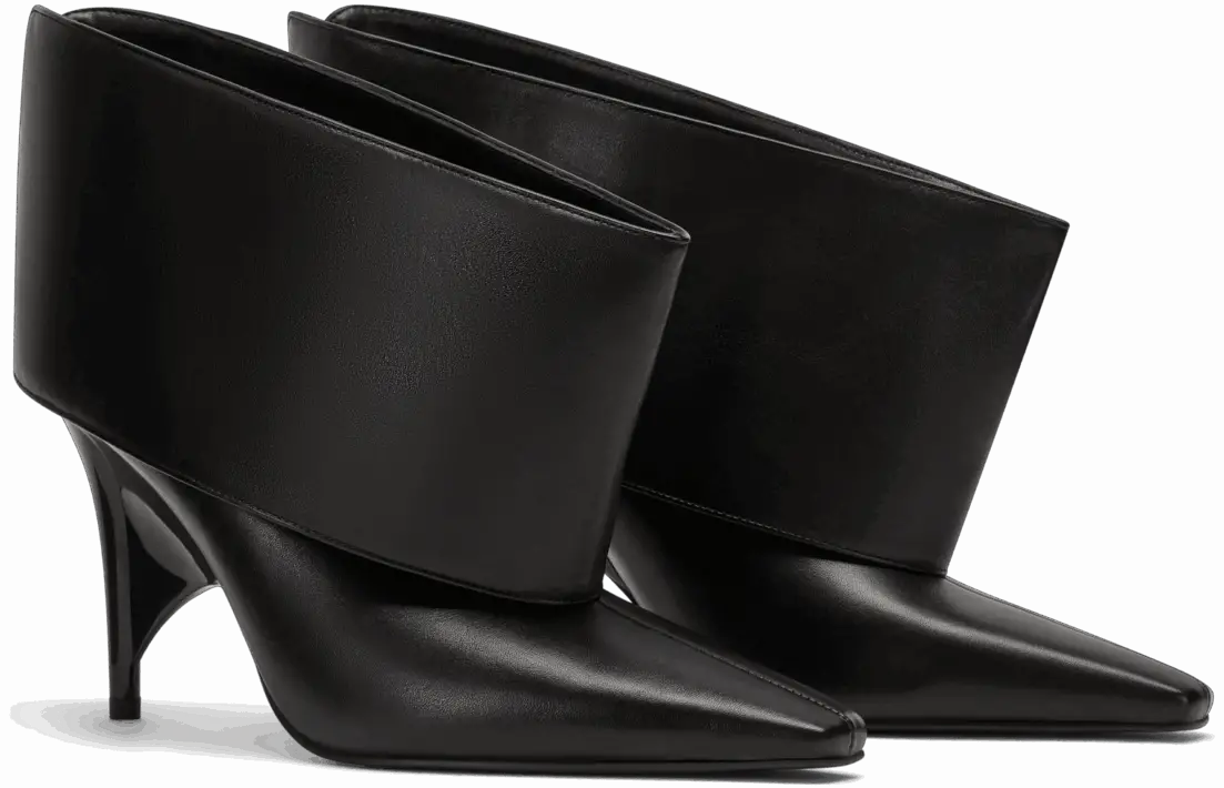 Rev Cuff Heel Black PU