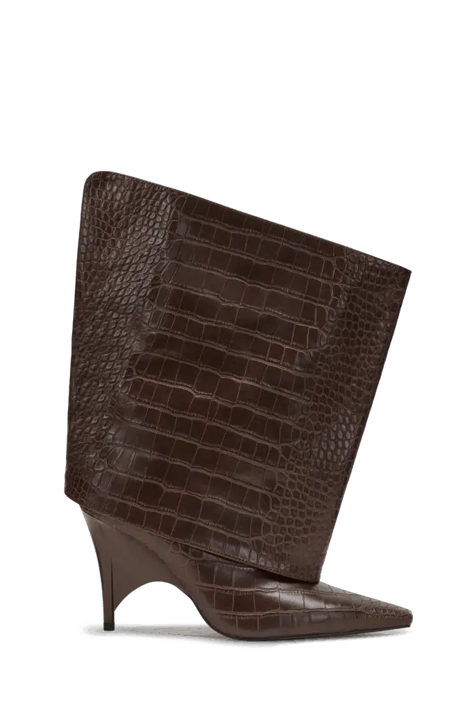 WBJ202403.08 Rev Midi Boot Brn PU Croc 0211