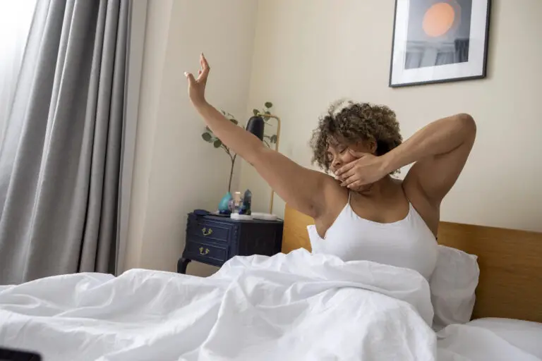 plus size woman waking up- plus size morning habits