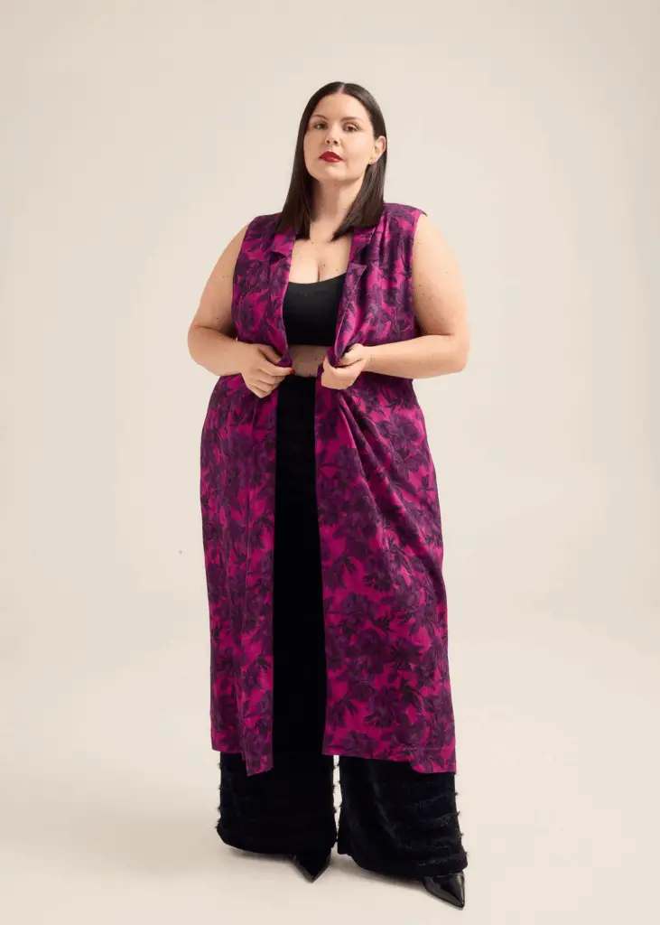 Floral Long Vest
break plus size fashion rules