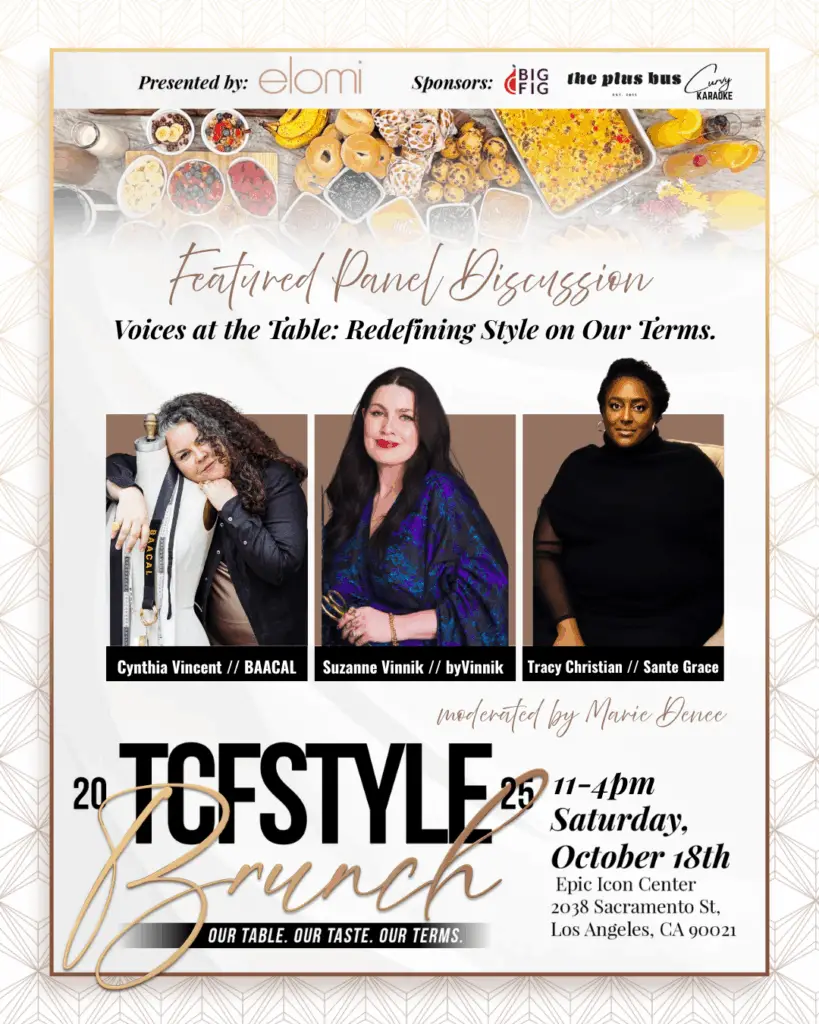 plus size fashion panel for the TCFStyle Brunch- Baacal, Sante Grace, and byVinnik