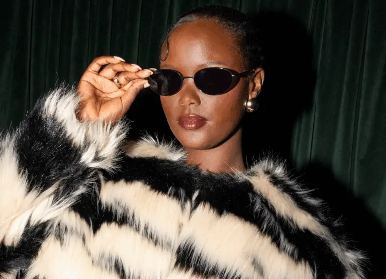 plus size faux fur Image via Eloquii