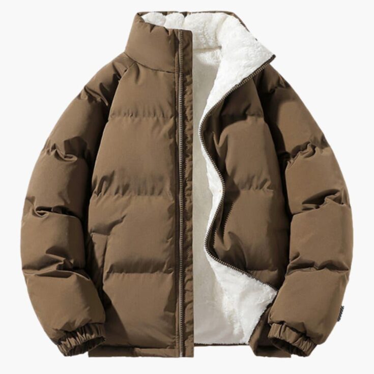 Image for Warm Women's Puffer Jacket with Fleece Lining and Hood