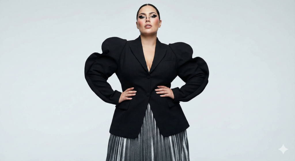 Plus size model for the TCF Model Spotlight Series