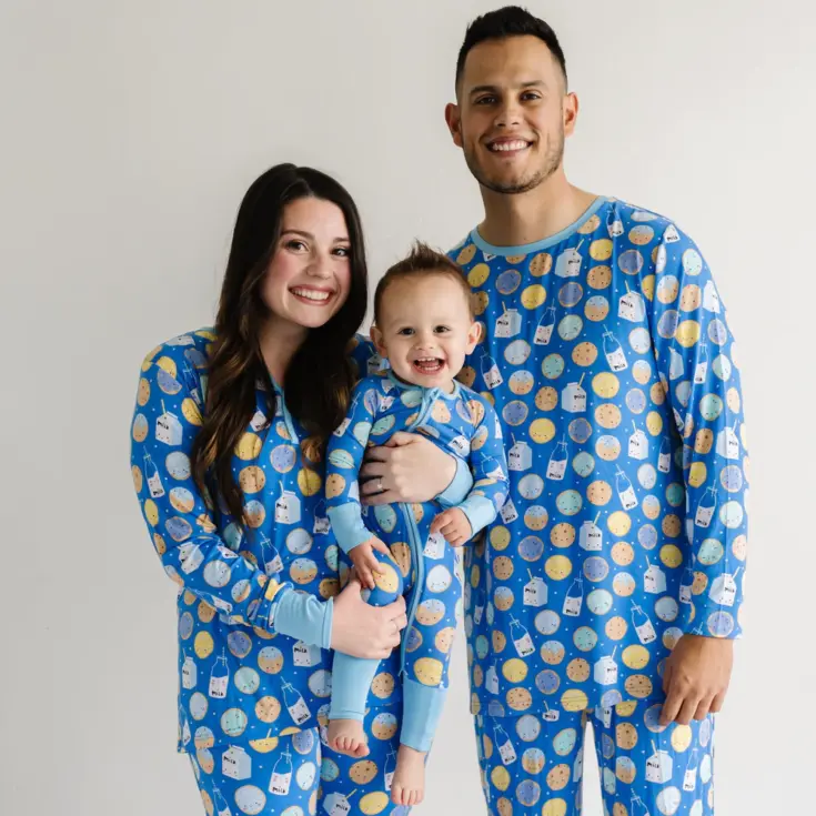 Image for Blue Cookies & Milk Men's Pajama Top - Little Sleepies