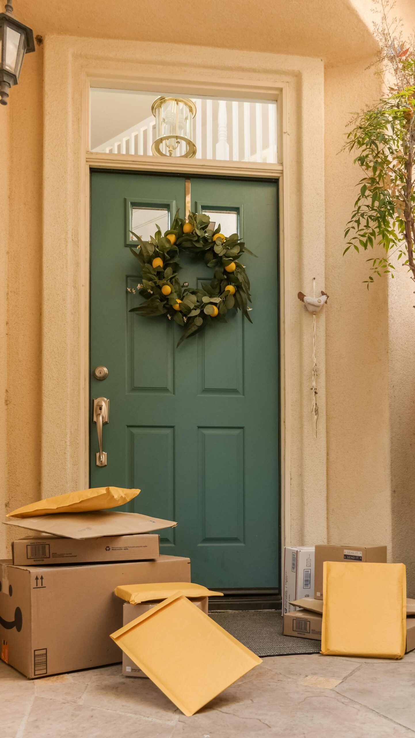 Parcel Deliveries in Front of a Door - holiday shipping deadline