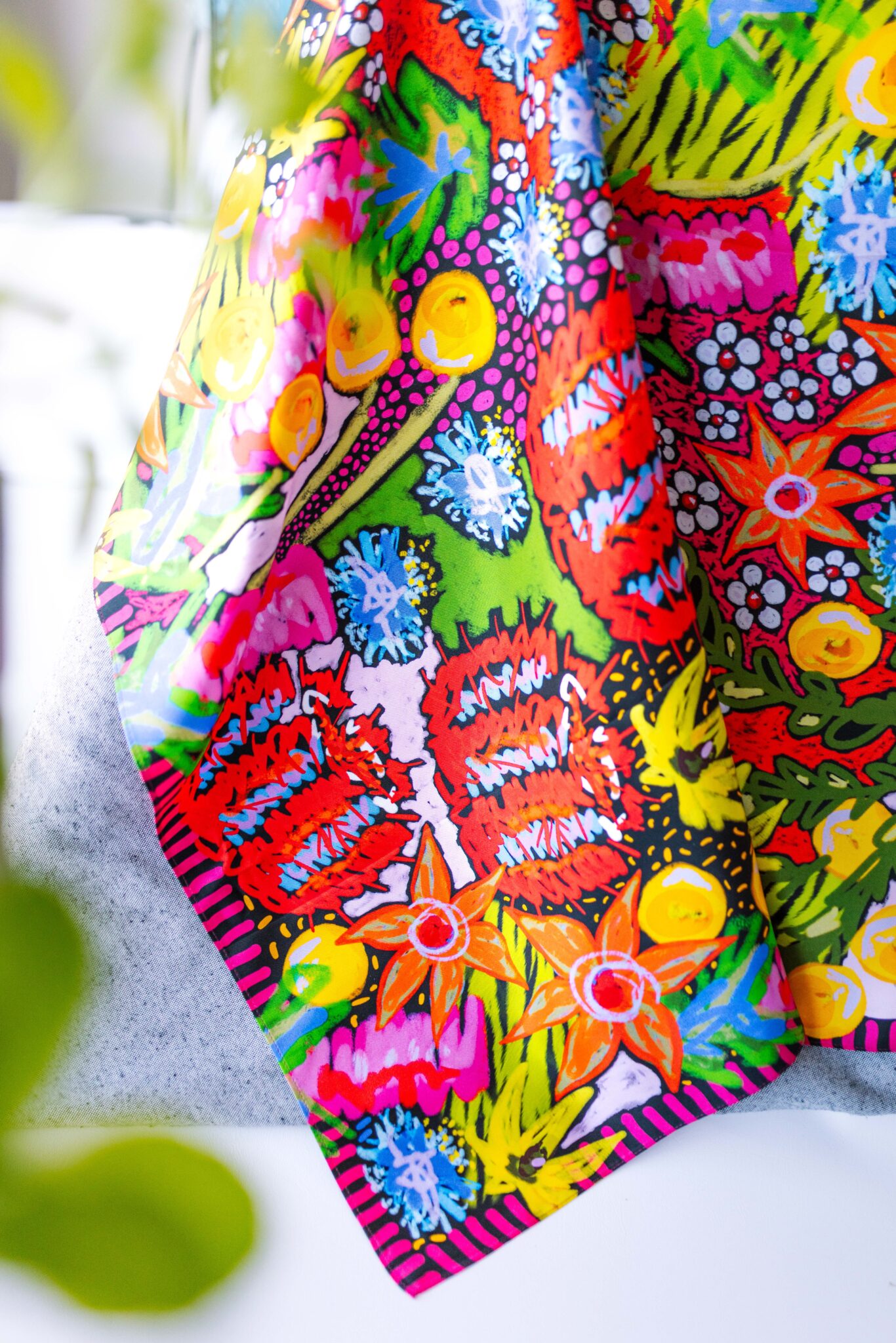 Foke Scarf in Bush Disco Print