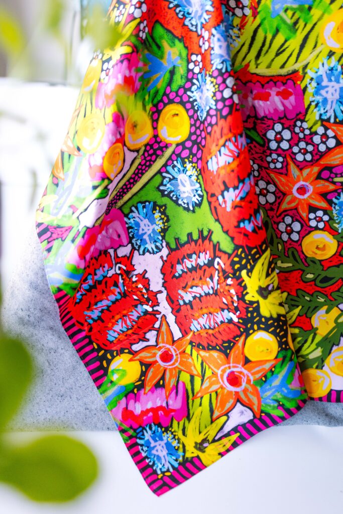 Foke Scarf in Bush Disco Print