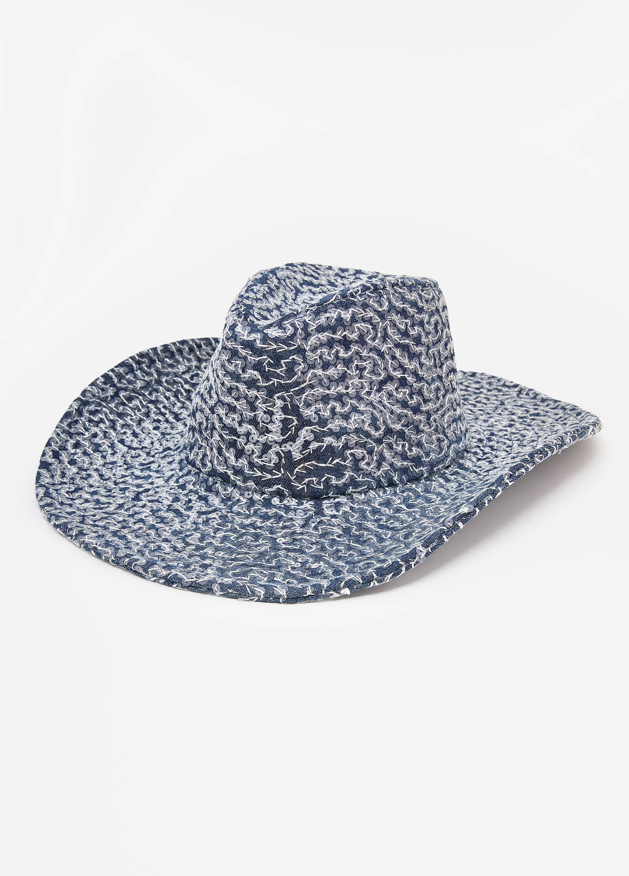 Image for Embroidered Sequin Cowboy Hat