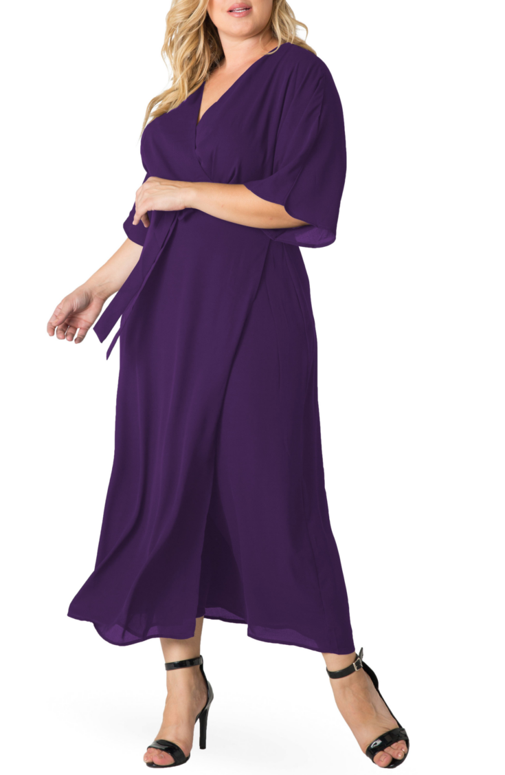 Image for Short Sleeve Wrap Maxi Dress 