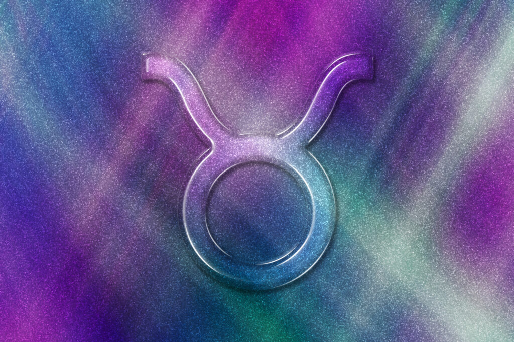Taurus zodiac sign, Horoscope Astrology background, Taurus horoscope symbol, colored pattern background