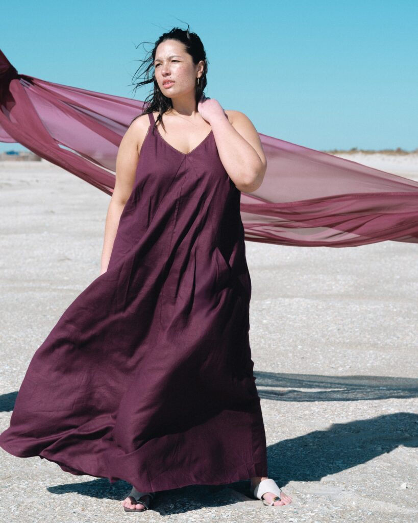 Kite Plus Size Linen Dress
