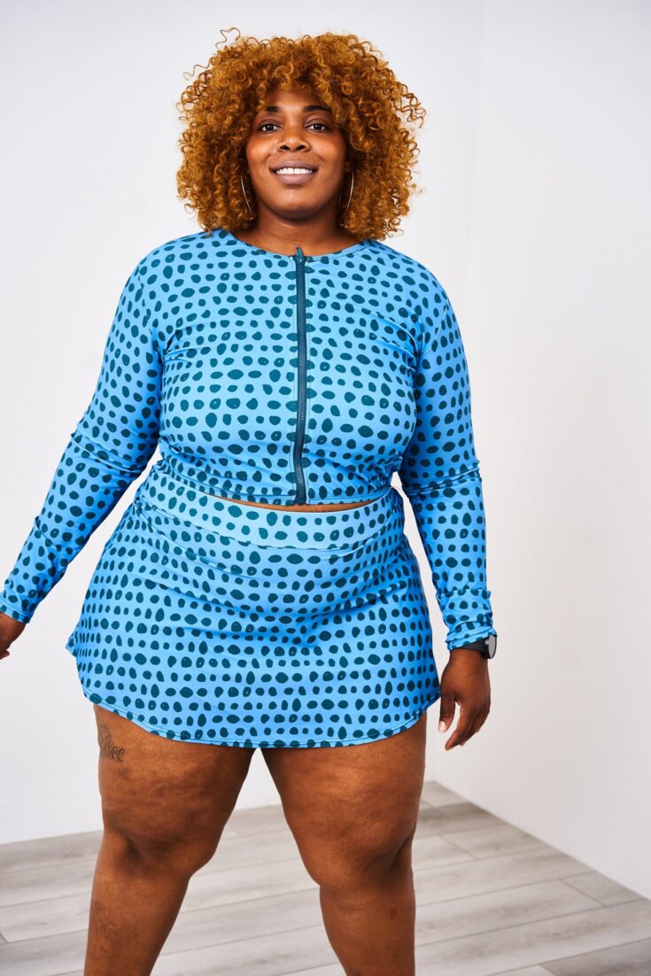 Image for Latched Mama Long Sleeve Swim Zip Nursing Cover Up - Final Sale