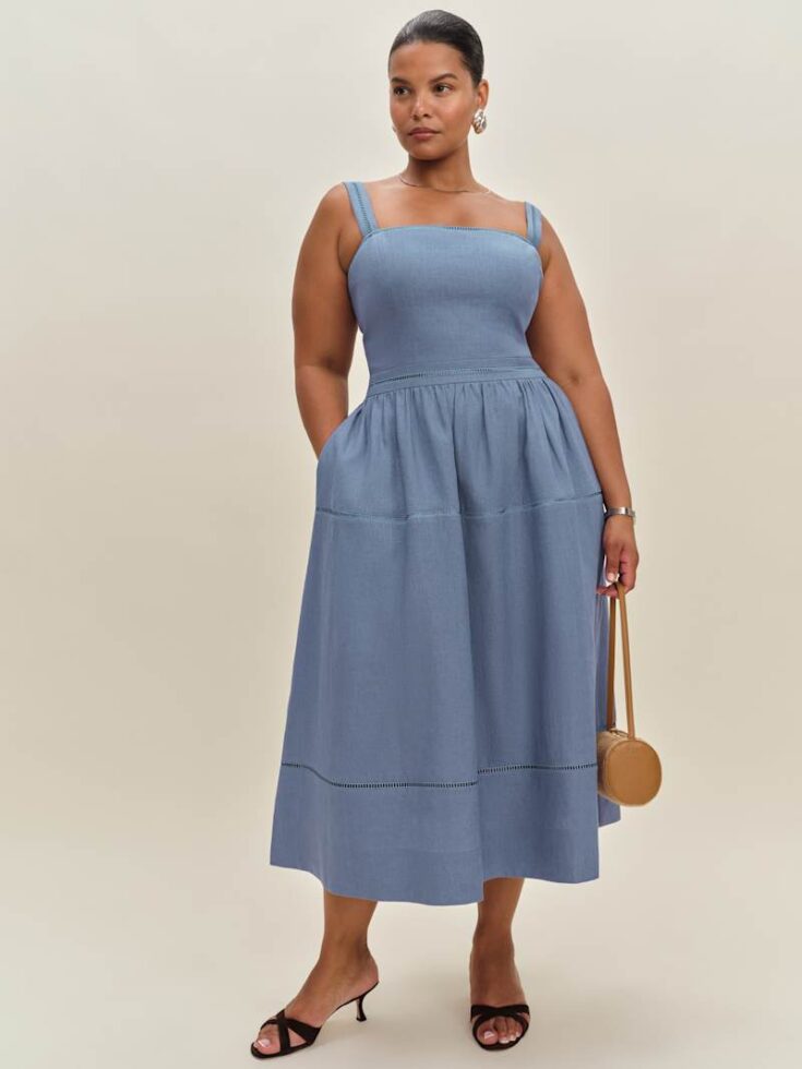 Image for Everett Linen Dress Es