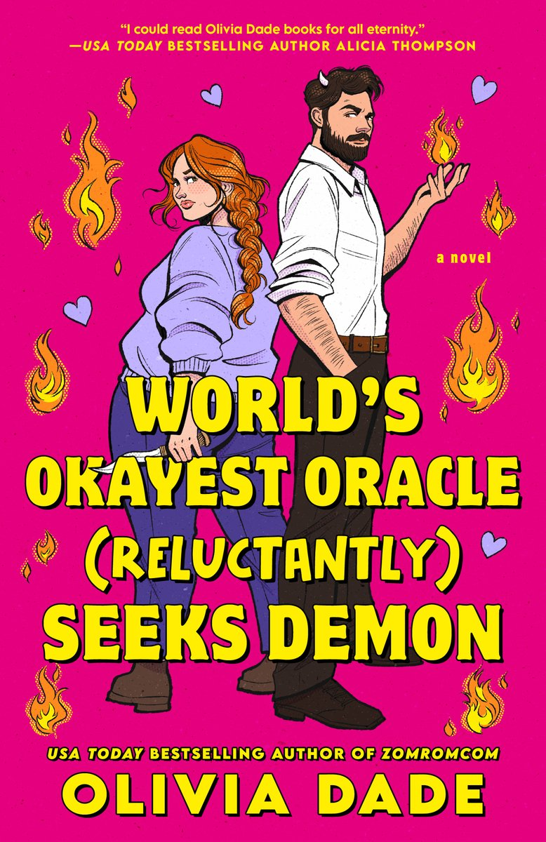 plus size romance books- World's Okayest Oracle (Reluctantly) Seeks Demon by Olivia Dade