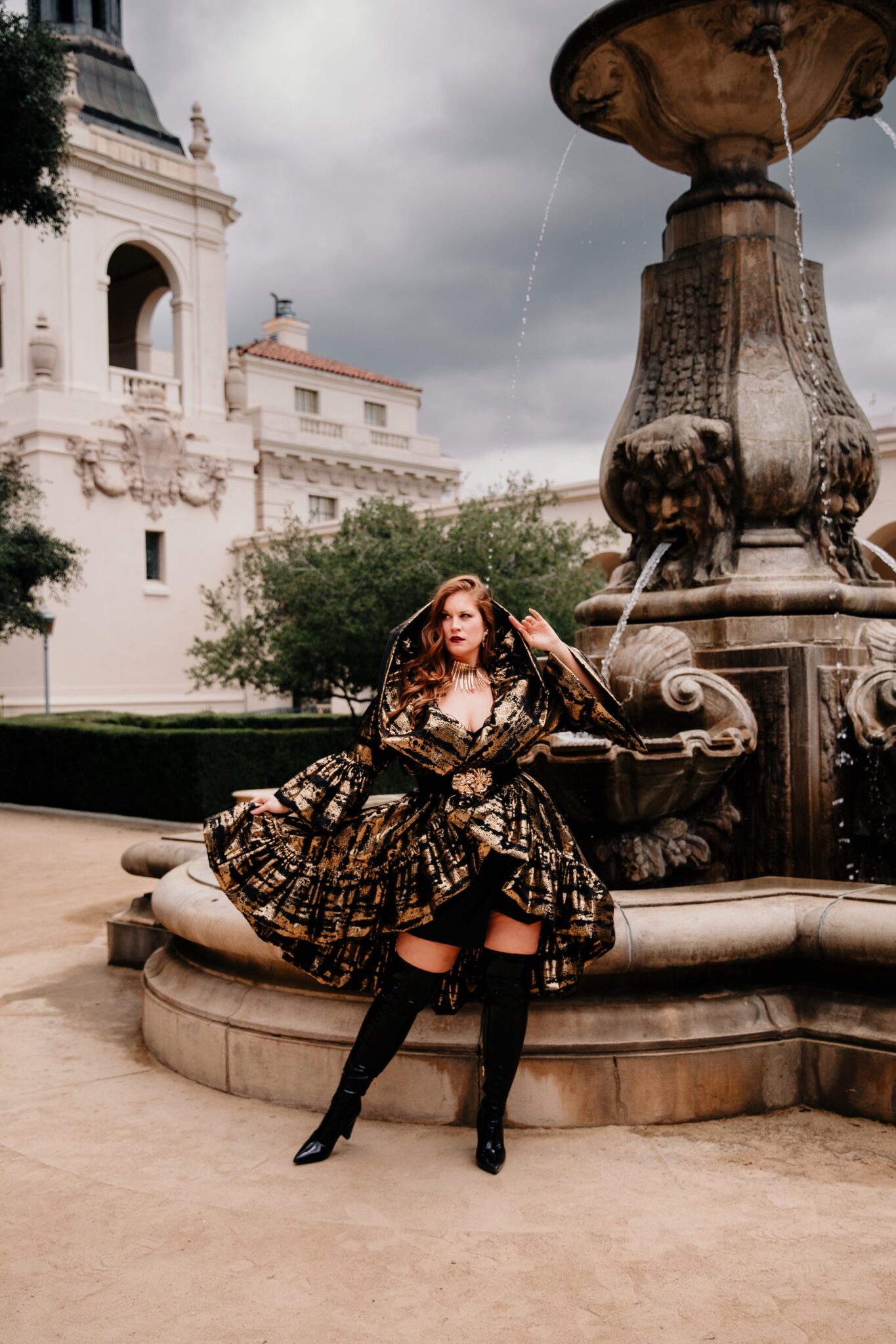 size inclusivity in fashion Manhattan Opera Coat in "Un Ballo in Maschera" by byVinnik