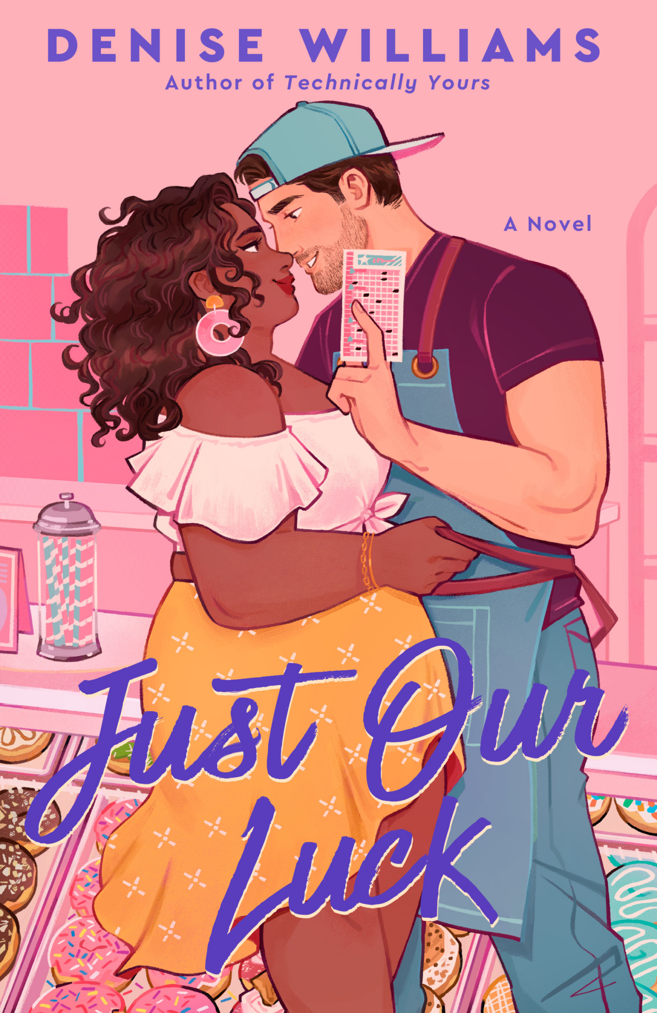 Plus size romance novel- JUST OUR LUCK by Denise Williams
