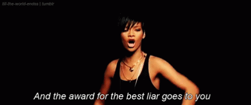 a woman is singing a song in a black tank top and the award for the best liar goes to you .

plus size dating 