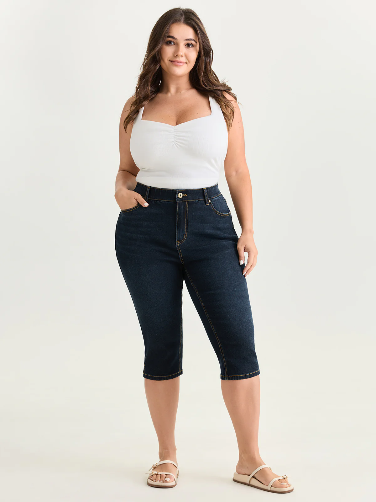 plus size capri pants