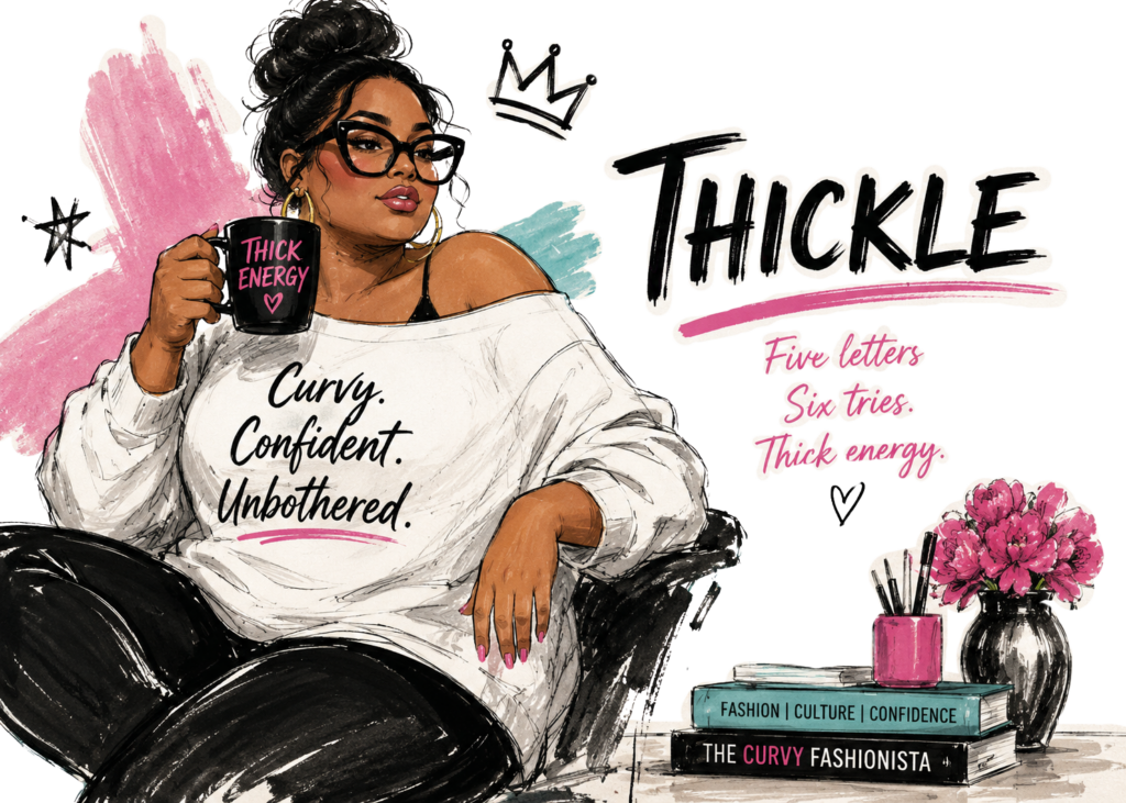Thickle plus size word game