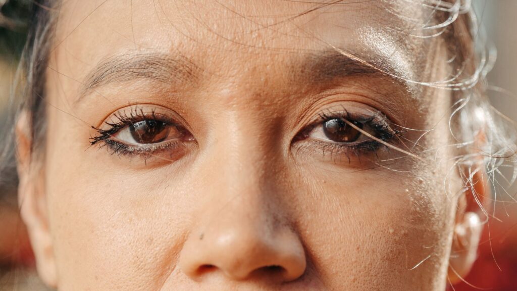 Bushy eyebrow