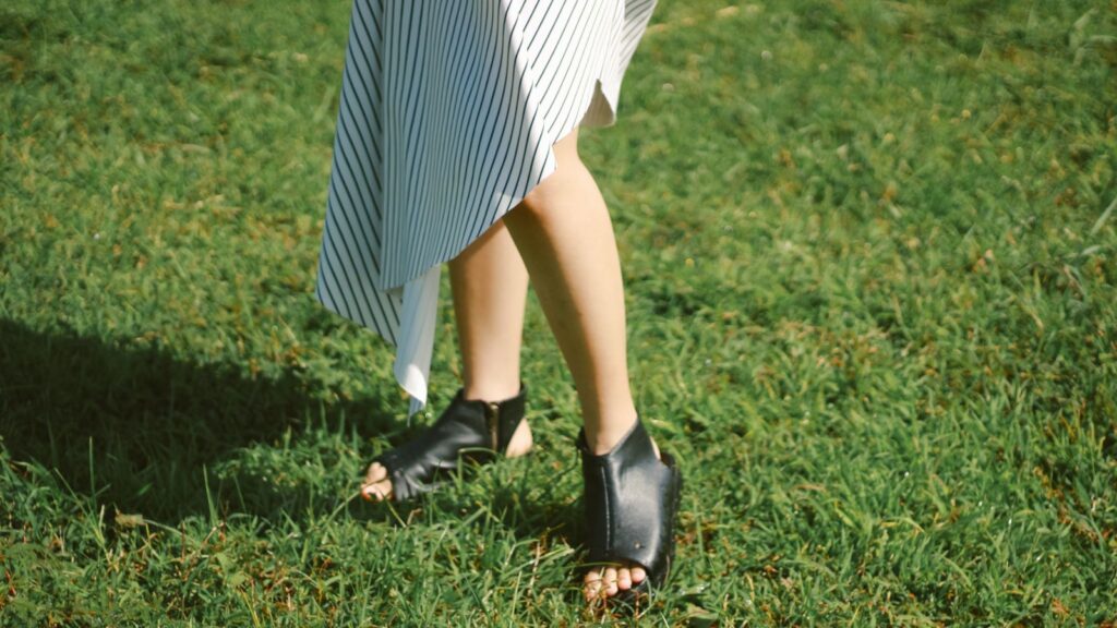 Chic asymmetrical hemline dress